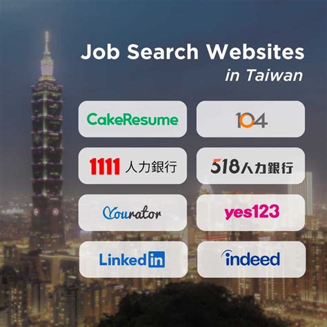taiwan job sites.
